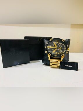 Diesel Mr. Daddy 2.0 gold stainless steel watch